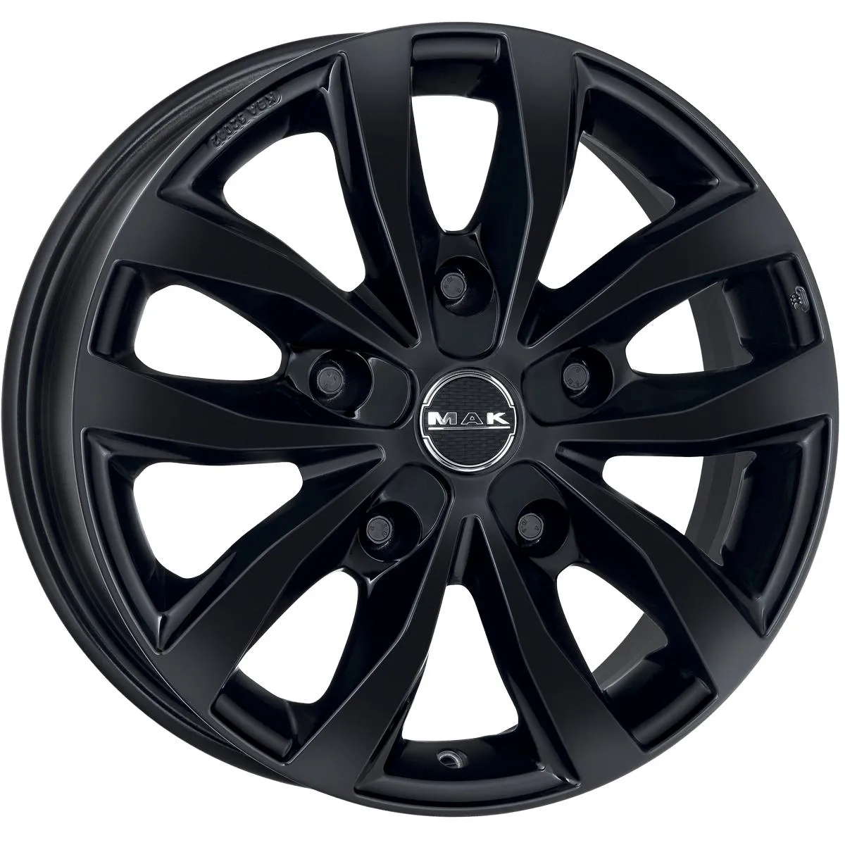 Диск литой R17 7J 5x160/65.1 ET55 MAK Load 5 3 Gloss Black F70705D3GB55TGY