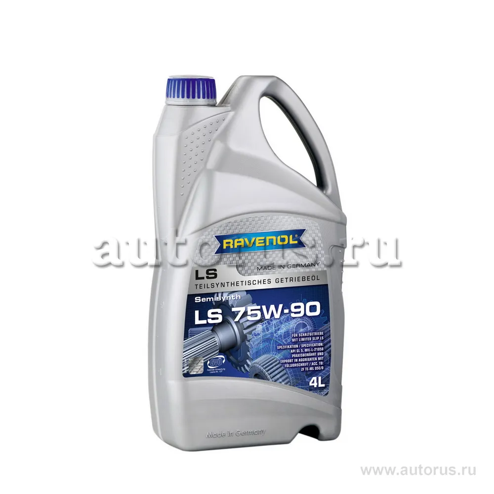 Трансмиссионное масло RAVENOL Getriebeoel LS SAE 75W-90 (4л) new 1222102-004 (4014835734395)