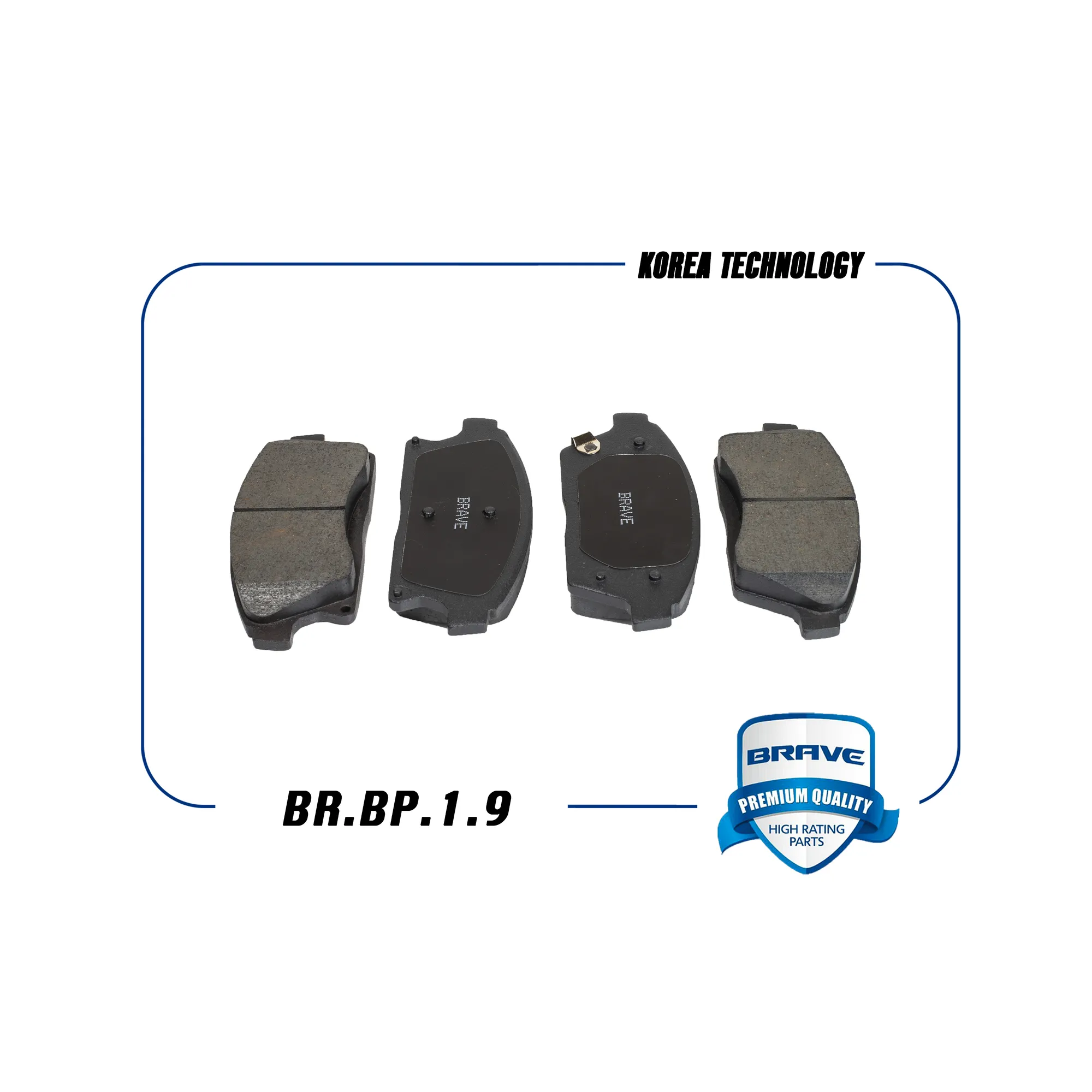 Колодка тормозная передняя CHEVROLET Cruze, Orlando J309, OPEL Astra J R16 BRAVE BRBP19