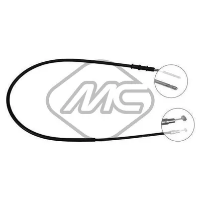 Трос ручника DAE NUBIRA ALL 2/0 (DISC BRAKE) SX-LH Metalcaucho 83910