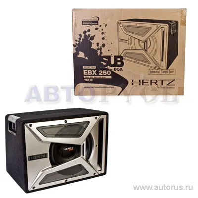 Сабвуфер HERTZ EBX-250.5, в корпусе, 25 см , 350вт