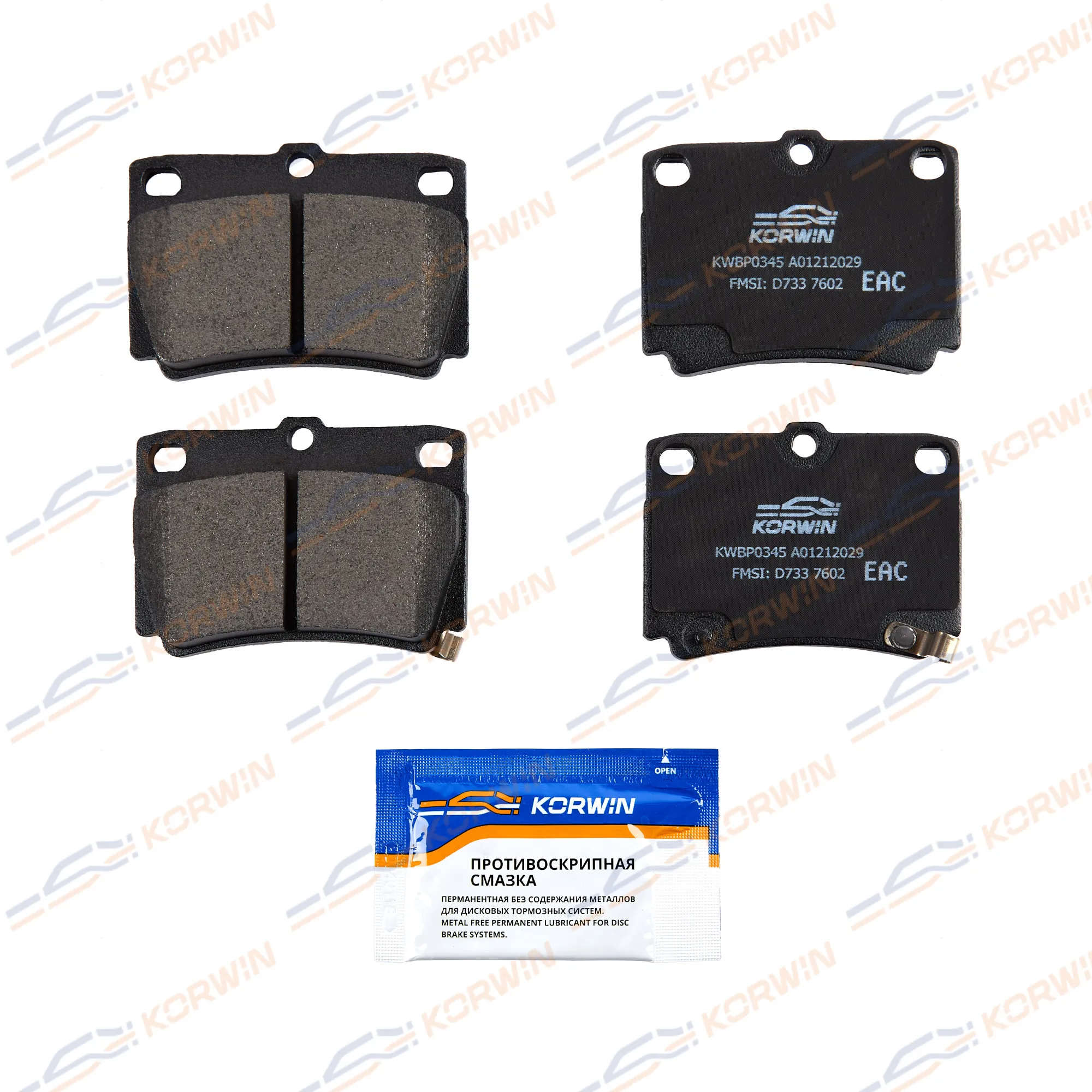 Колодки тормозные зад. Mitsubishi Pajero Sport I-III 96- KORWIN KWBP0345