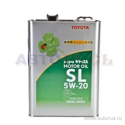 Масло моторное TOYOTA Motor Oil SL 5W-20 4 л 08880-08005