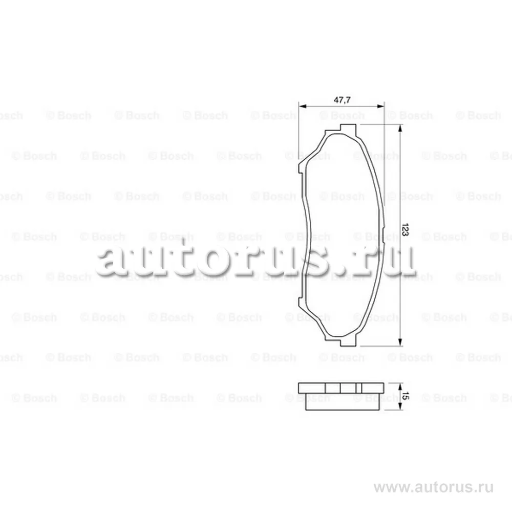 Колодки тормозные дисковые BOSCH BOSCH 0986424713