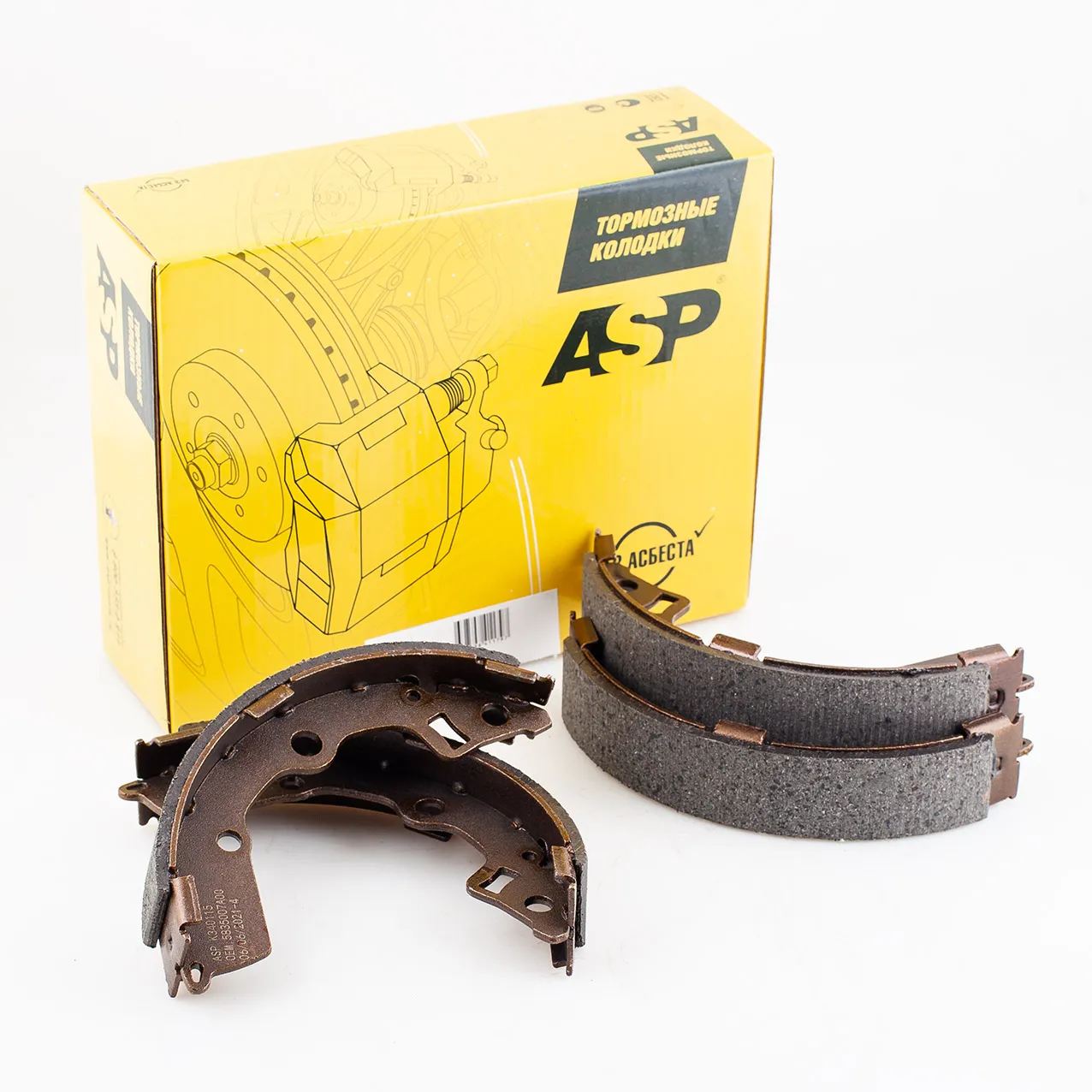 Колодки задние KIA PICANTO 1.0-1.1L (04-) ASP K340115