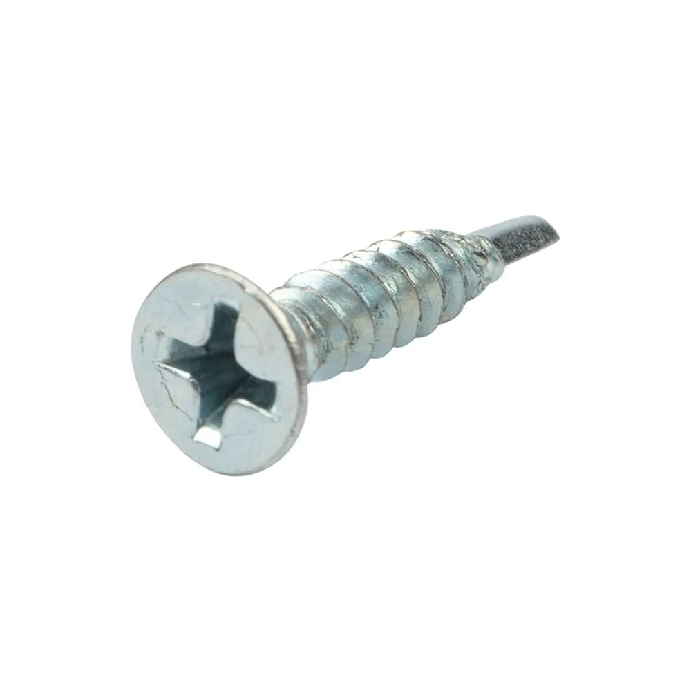 Саморез оконный KRANZ сверло, 3.9х19, белый цинк, короб (500 шт./уп.) Kranz KR-01-3722-0010