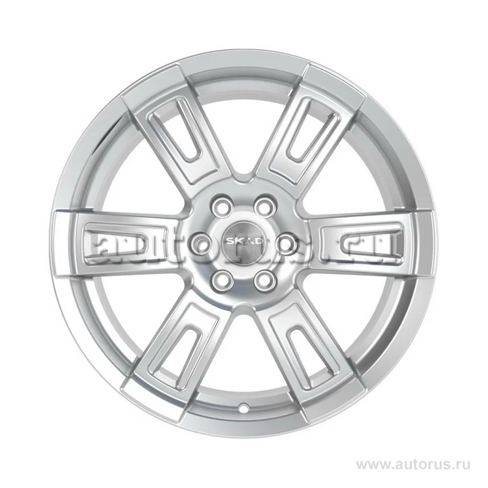 Диск литой R18 8J 6x114.3/66.1 ET30 СКАД Тор Silver 2450102