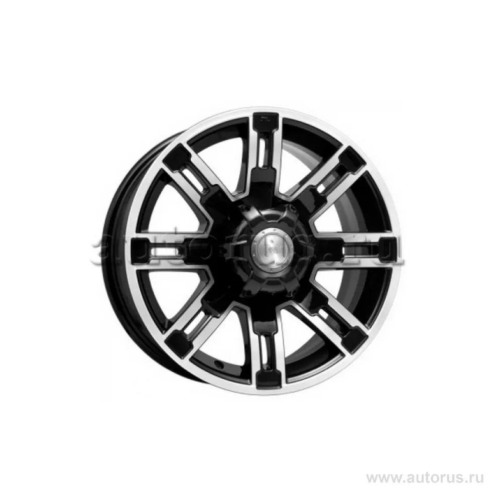 Диск литой R16 7.5J 6x139.7/106.1 ET15 КИК Полюс алмаз черный 13874