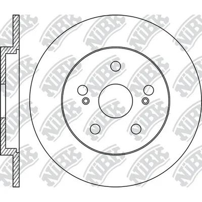 Диск тормозной задний TOYOTA URBAN CRUISER/LEXUS CT200H /D=279MM NIBK RN1689