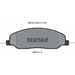 КОМПЛЕКТ ТОРМОЗНЫХ КОЛОДОК TEXTAR 2451301