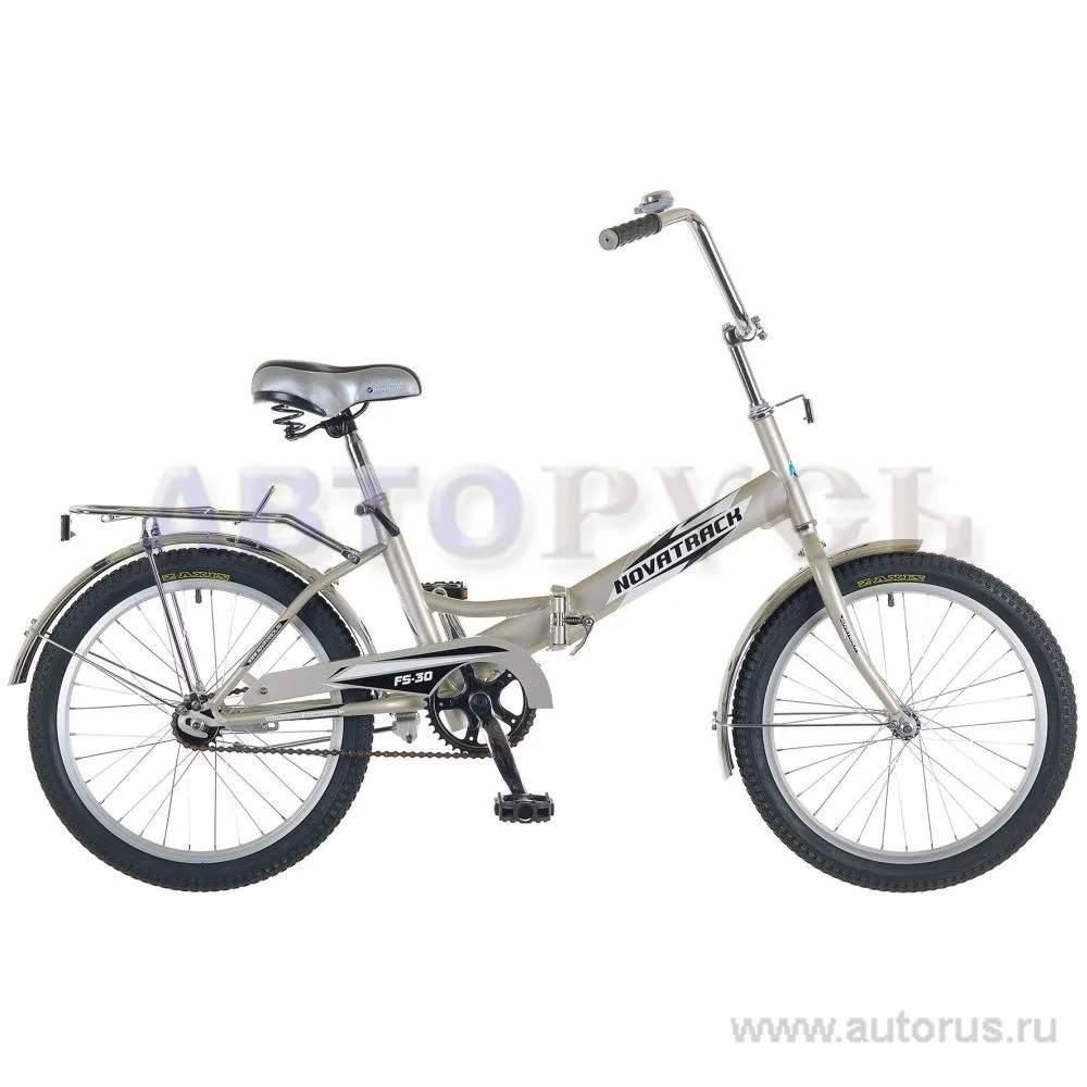 Велосипед 20 складной Novatrack FS30 (2017) количество скоростей 1 рама бежевый