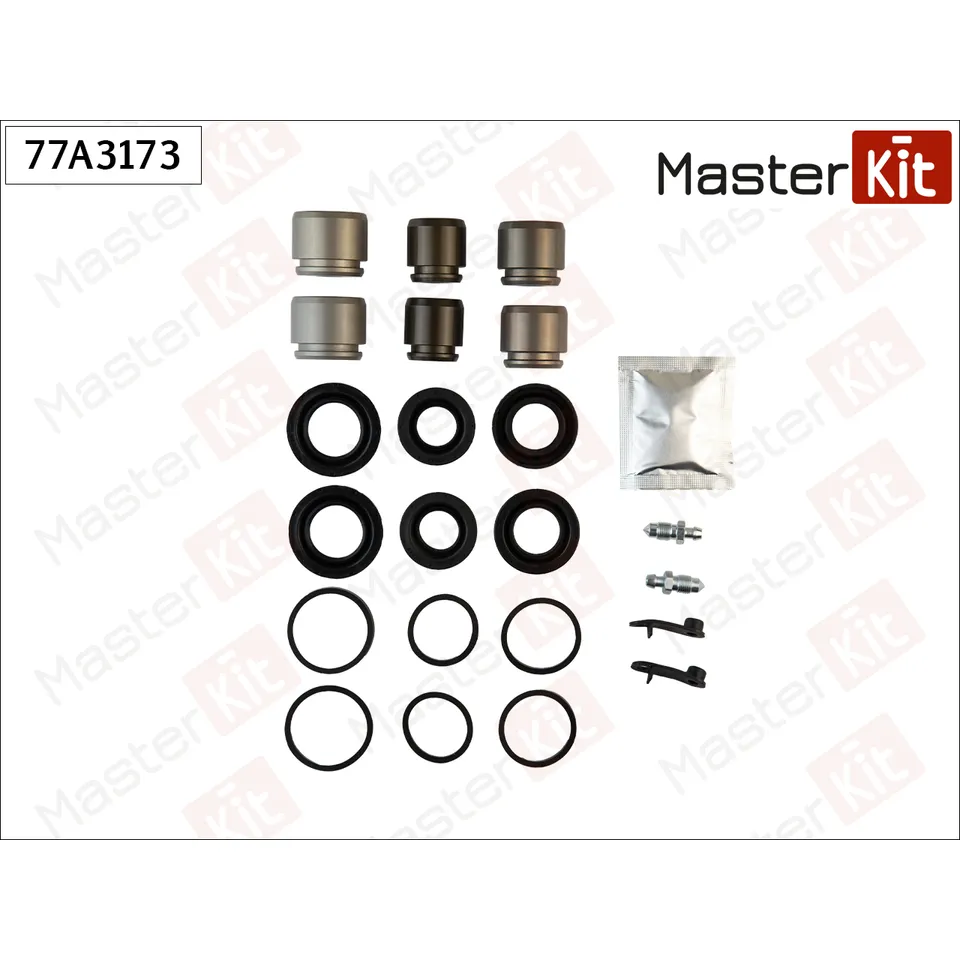 Ремкомплект тормозного суппорта + поршень AUDI Q7 03-06-, VOLKSWAGEN TOUAREG 01-03- 77A3173 MASTERKIT 77A3173