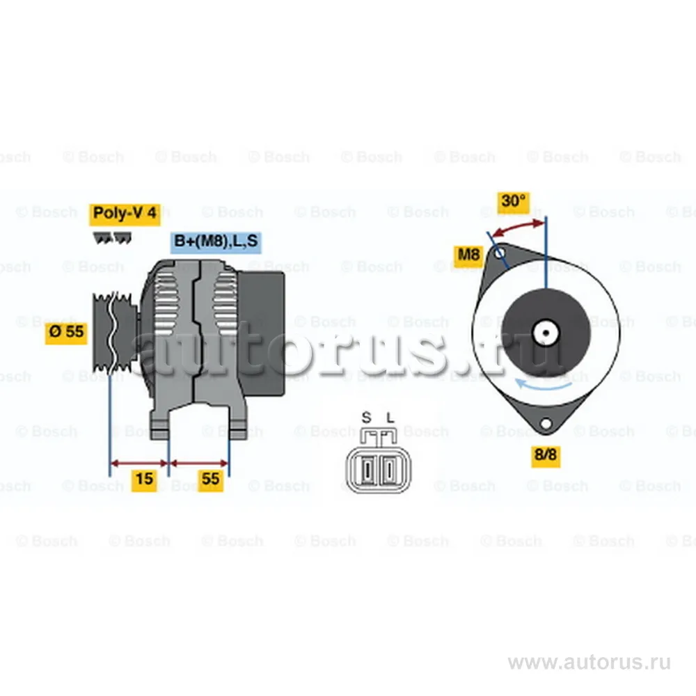Генератор HYUNDAI ACCENT/VERNA/GETZ/ELANTRA/MATRIX/KIA RIO/CERATO/SPORTAGE 90A
