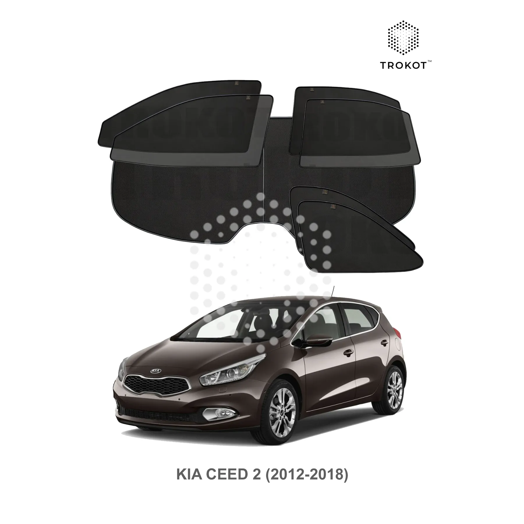 Полный комплект из 7 экранов Kia Ceed (2) (2012-2018)