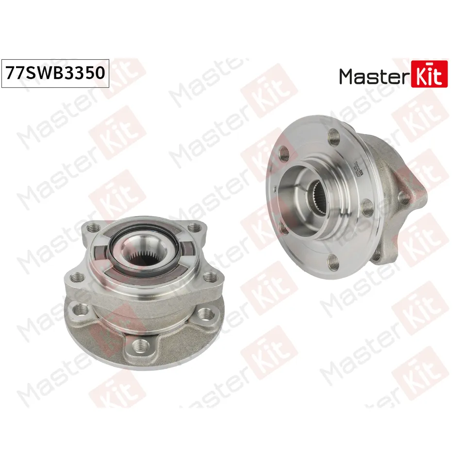 Ступица в сборе с подшипником задняя VOLVO S60 I (384)/ S80 I (184) 1998 - 2010 MASTERKIT 77SWB3350