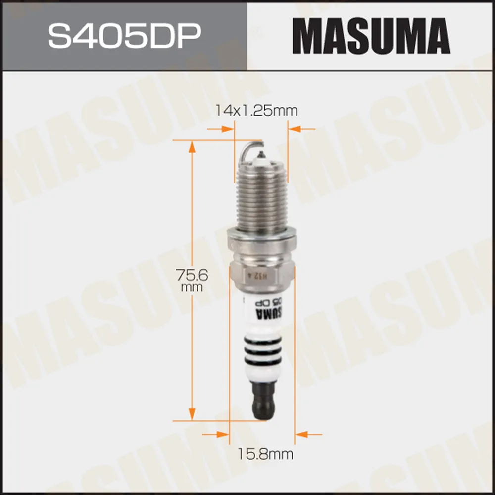 Свеча зажигания DOUBLE PLATINUM DOUBLE PLATINUM (PFR6X-11) MASUMA S405DP