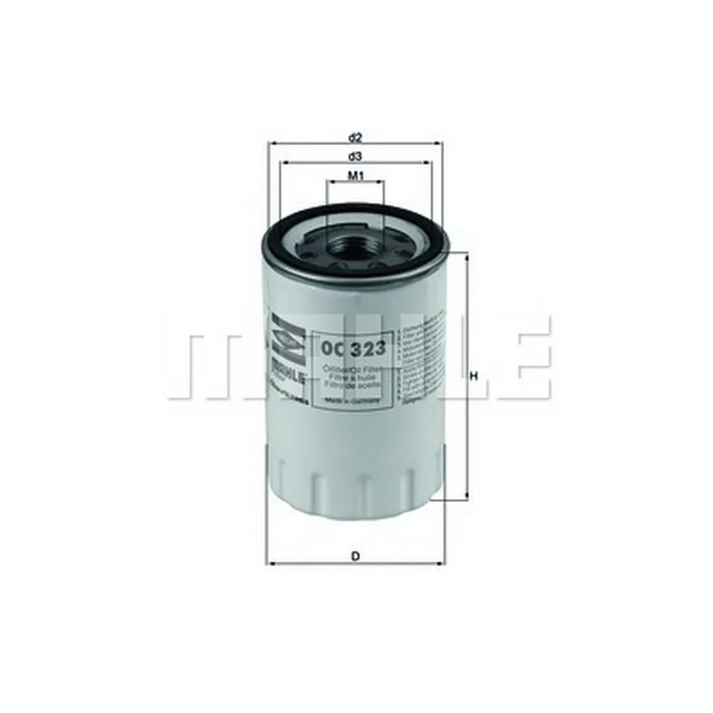 Фильтр масляный JAGUAR XJ/XK/S-Type 02-08  KNECHT/MAHLE OC323