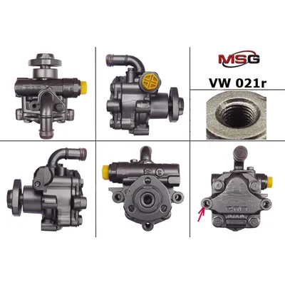 Насос гидроусилителя руля  восстановленный VW Multivan 2003-,VW Touareg 2003-,VW Transporter 2003- MSG VW 021R