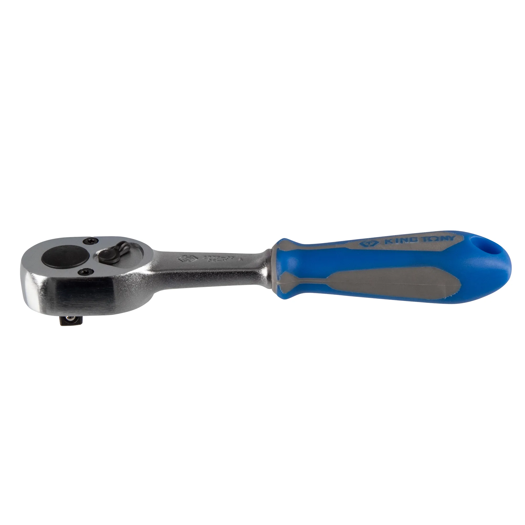 Трещотка 1/4, 140 мм, 24 зубца, флажковая, фиксатор KING TONY 2779-55G