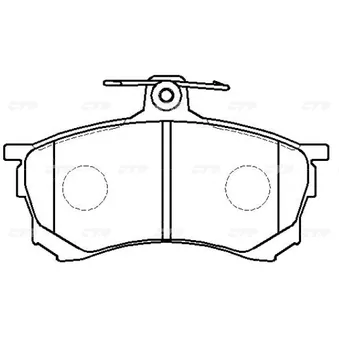 Тормозные колодки CTR CKM-61
