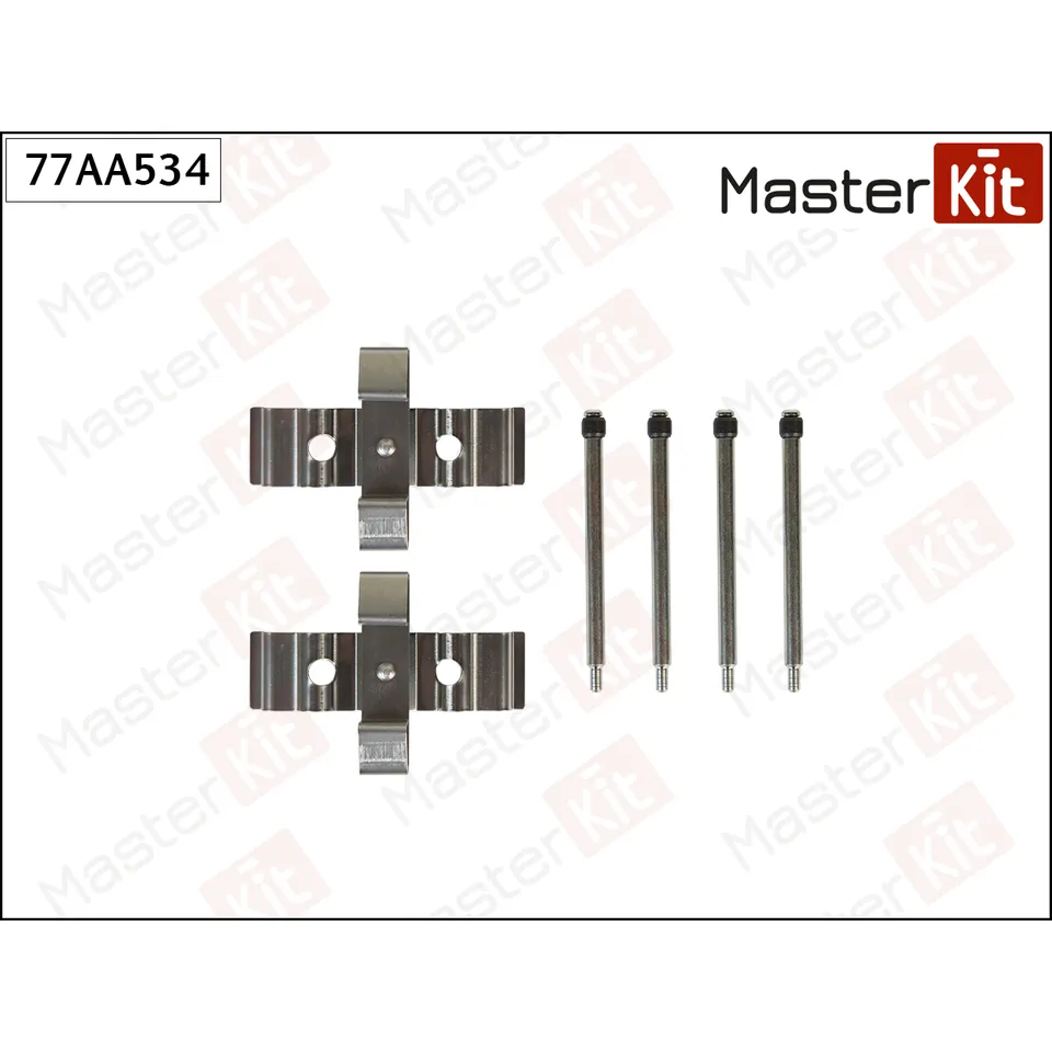 Комплект установочный тормозных колодок Volvo S60 I (384) 2000 - 2010 MASTERKIT 77AA534