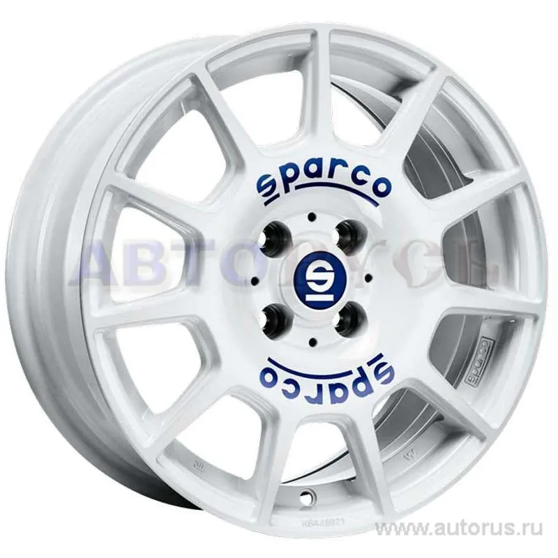 Диск литой R17 7.5J 5x105/56.6 ET40 SPARCO Terra White Blue Lettering W29047001G7