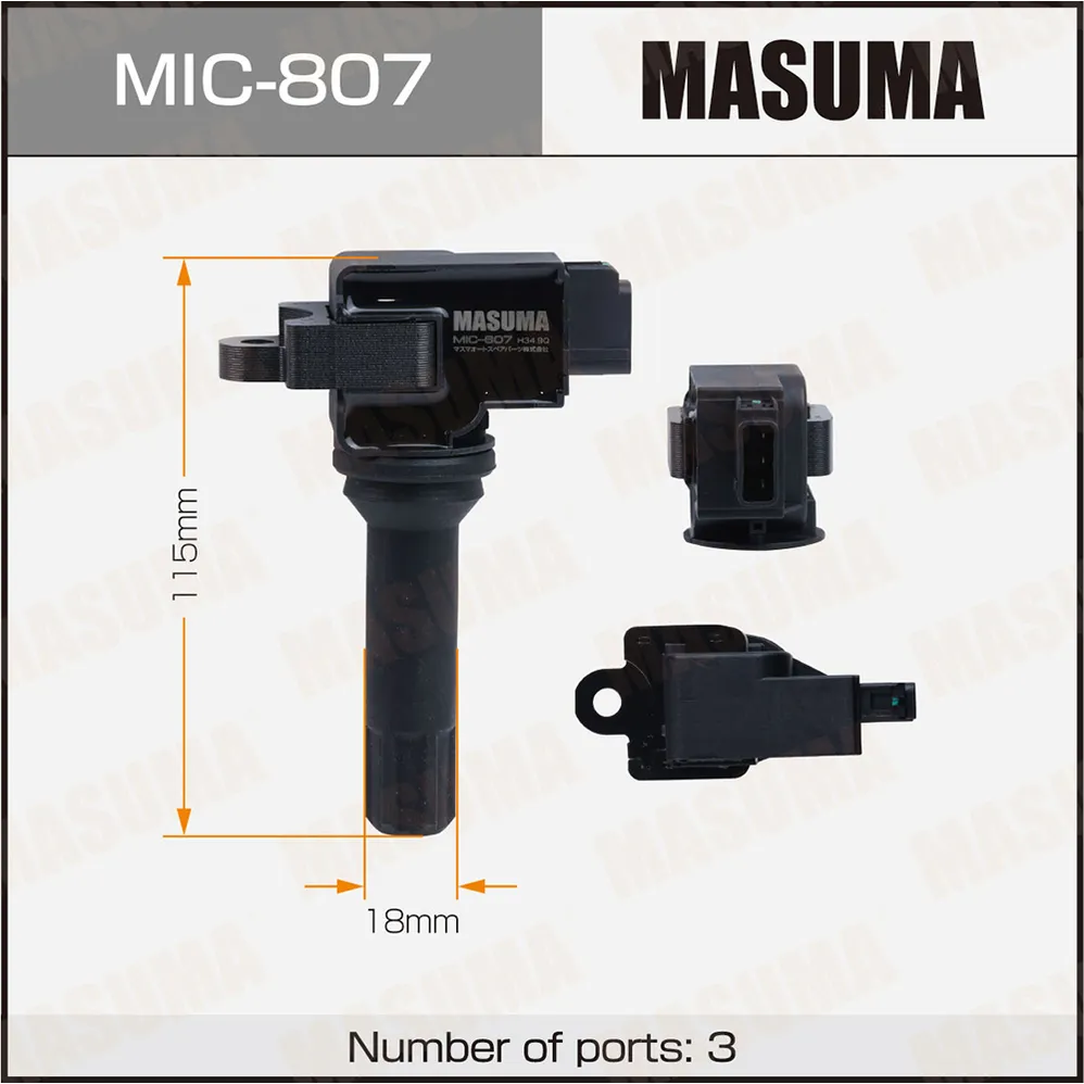 Катушка зажигания SUBARU FORESTER/IMPREZA MASUMA MIC807