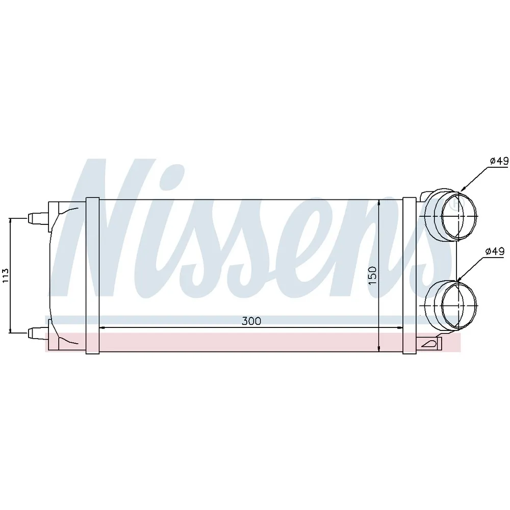 Интеркулер CITROEN C4 1.6D 04-