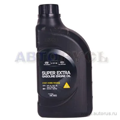Масло моторное HYUNDAI/KIA Super Extra Gasoline 5W-30 полусинтетическое 1 л 05100-00110