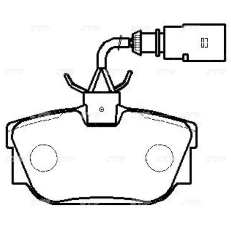 Колодки тормозные VOLKSWAGEN Sharan 1997 ~ 2010 / Transporter 1992 ~ CTR GK1247