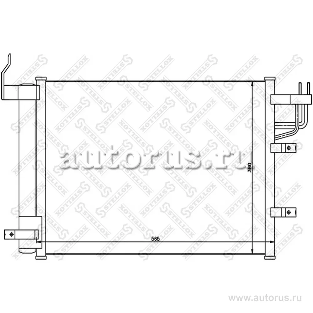 Радиатор конд. Ki STELLOX 10-45113-SX