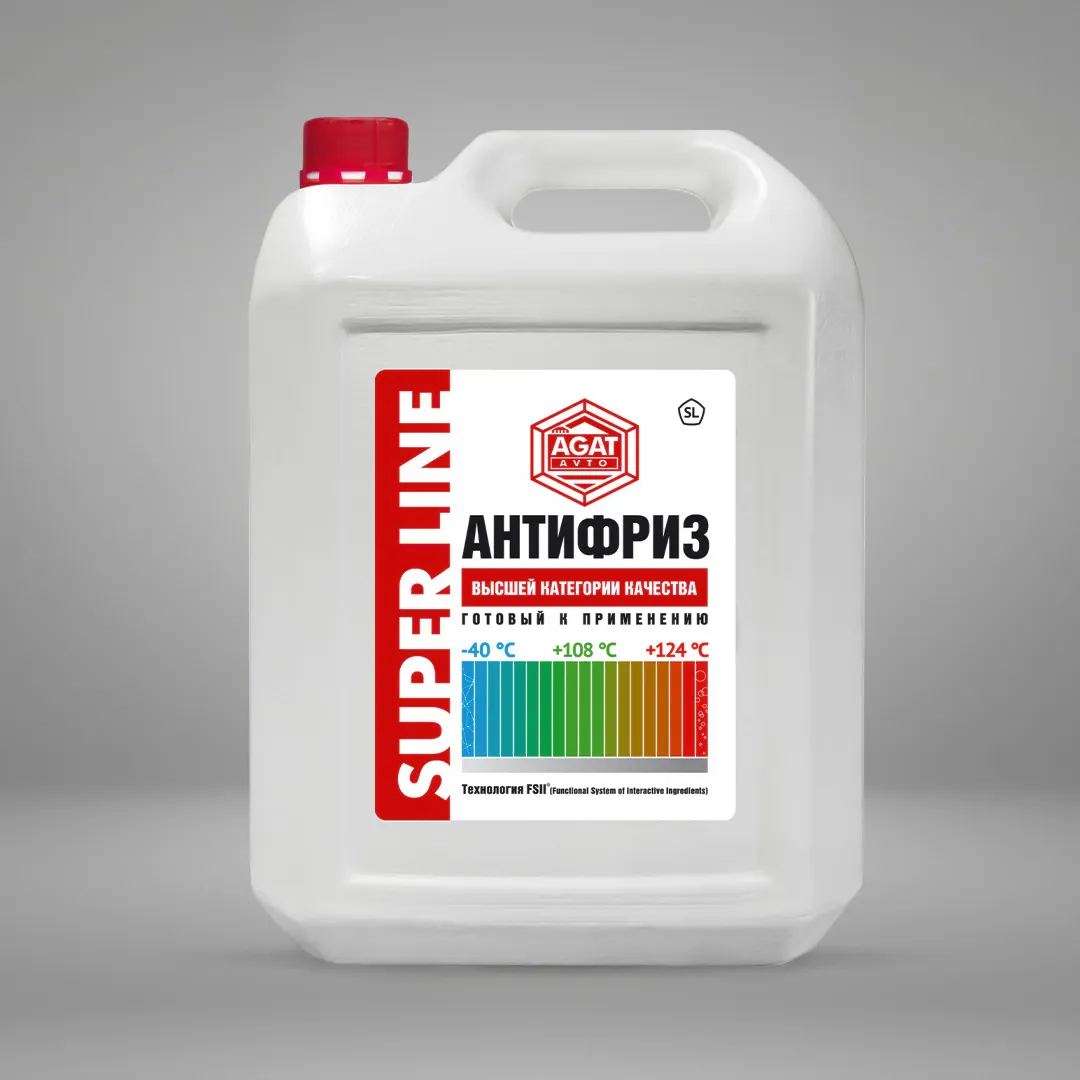Антифриз SUPER LINE А40 красный (канистра) 10 кг. SL1007