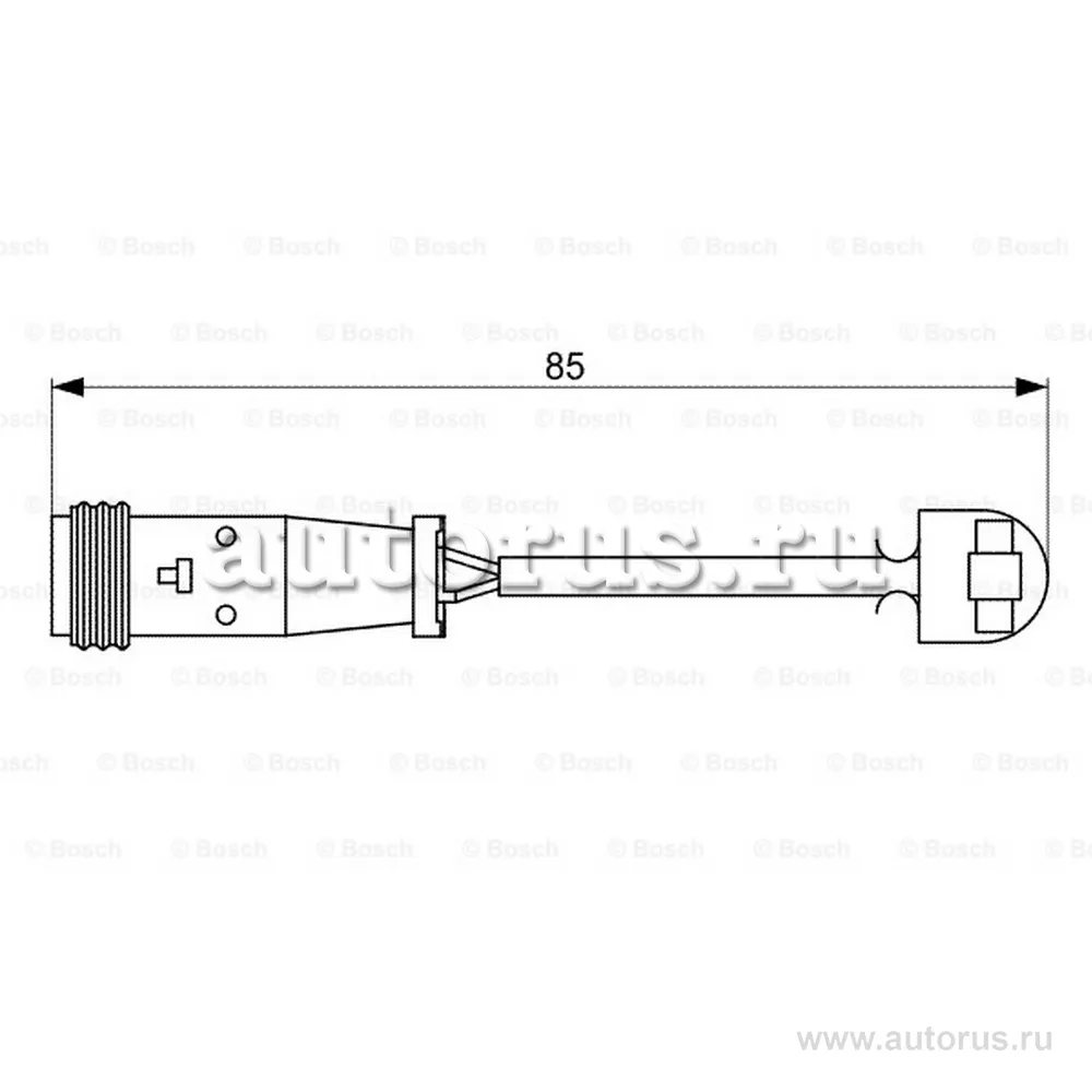 Датчик износа задних тормозных колодок BOSCH 1 987 473 038