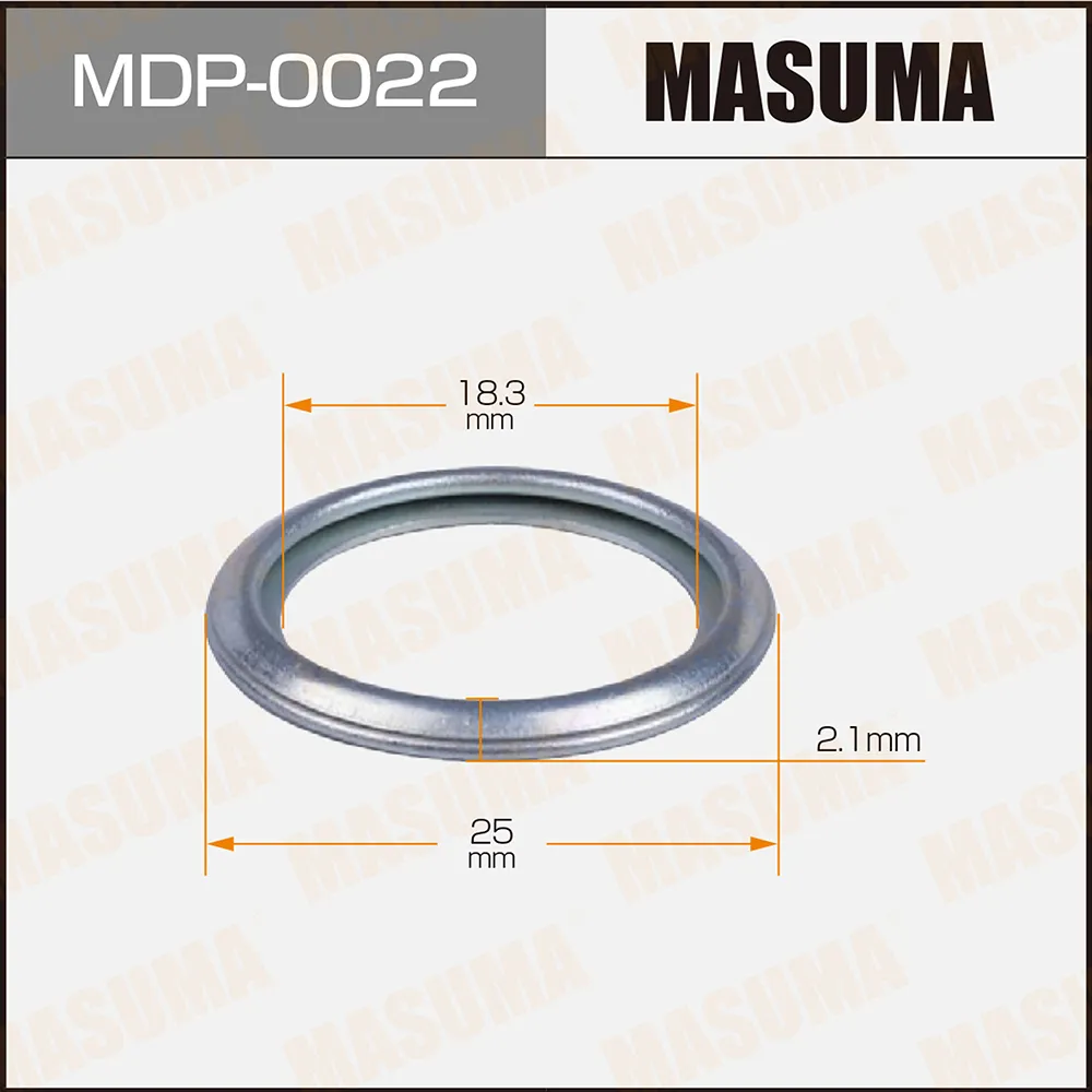 Прокладка сливной пробки SUBARU 18.3x25x2.1 MASUMA MDP-0022