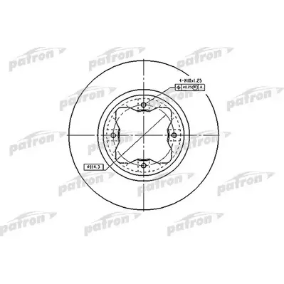 Диск тормозной передний HONDA: ACCORD IV 90-93, ACCORD V 93-96, ACC PATRON PBD2024