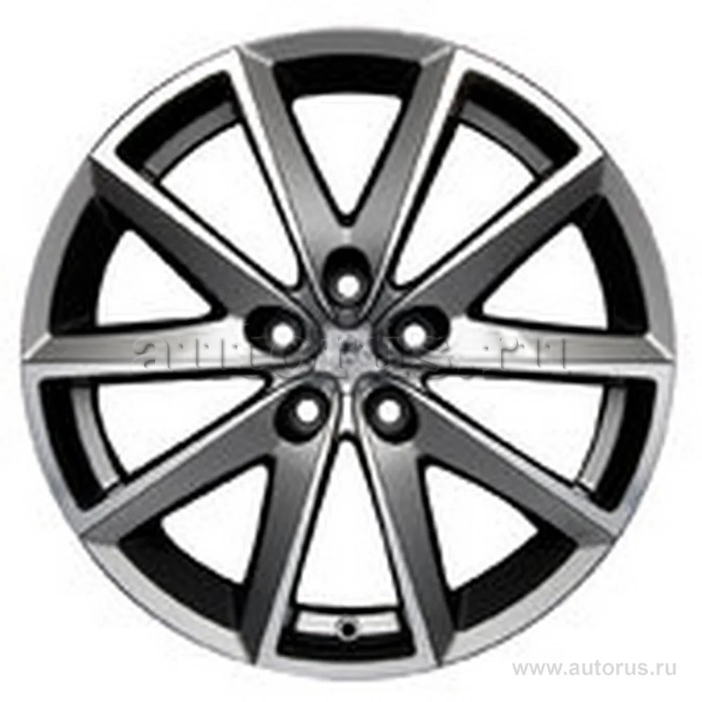 Диск литой R19 8J 5x114.3/67.2 ET38 FONDMETAL 7600 Titanium Polished 76008019385114ZTA2