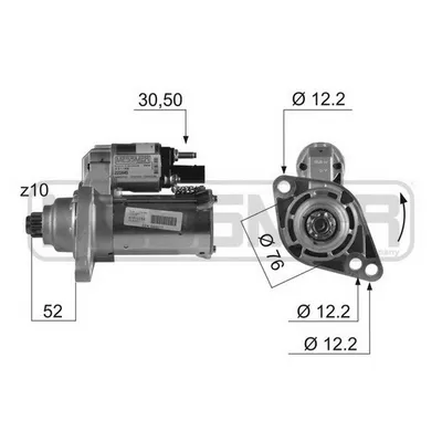 Стартер AUDI/VW 1.4TFSi-2.0FSI 03-10 ERA 220445
