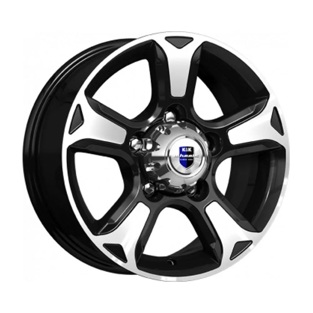 Диск литой R16 7J 5x139.7/109.5 ET35 КИК Атлант алмаз черный 71532