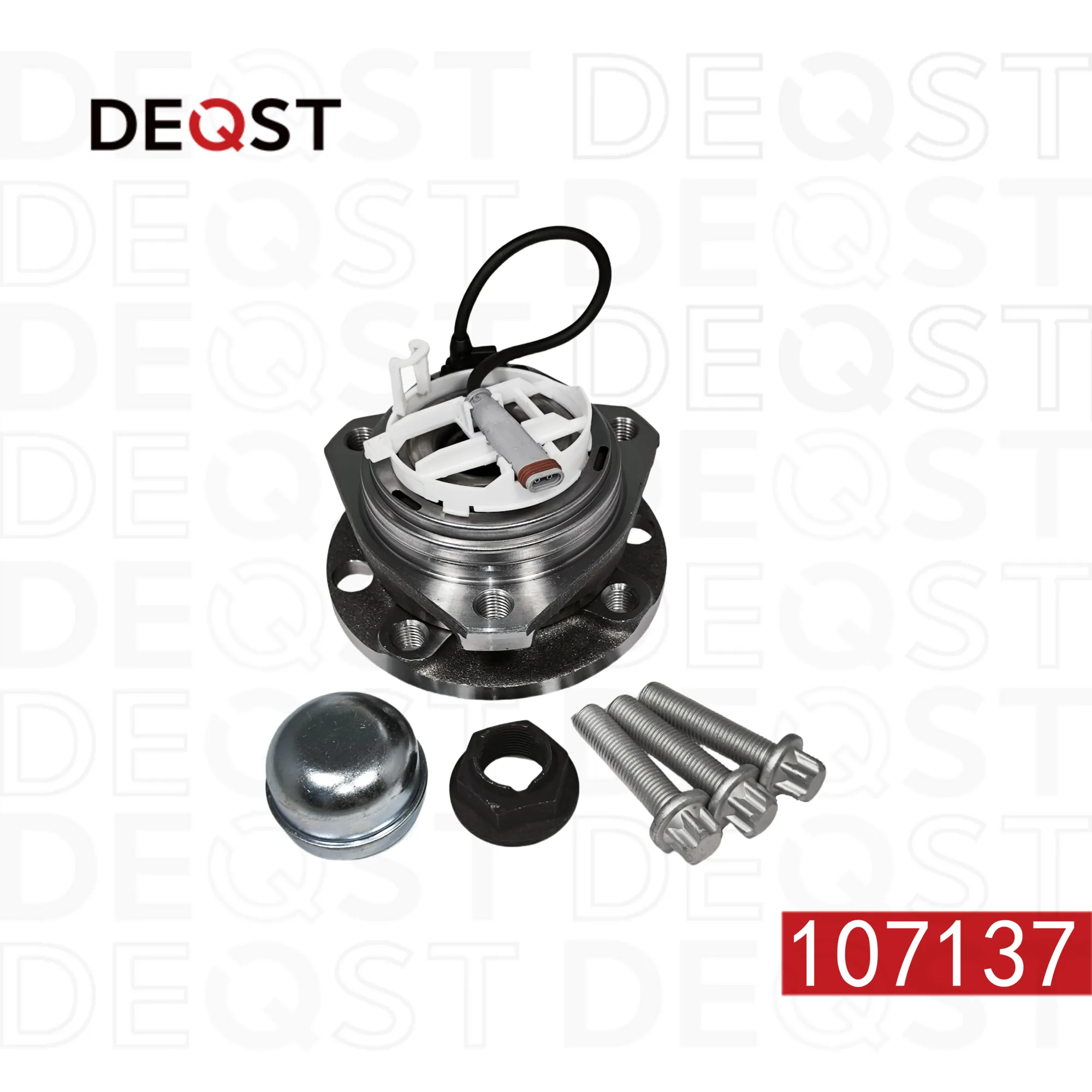 Ступица переднего колеса с подшипником. OPEL ASTRA H 03.2005- DEQST 107137
