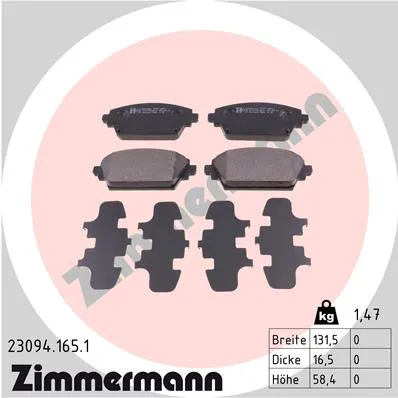 SBB Nissan ZIMMERMANN 23094.165.1