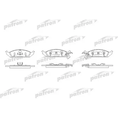 Колодки тормозные дисковые передн CHRYSLER: CIRRUS 94-00, STRATUS 95-, STRATU PATRON PBP1254