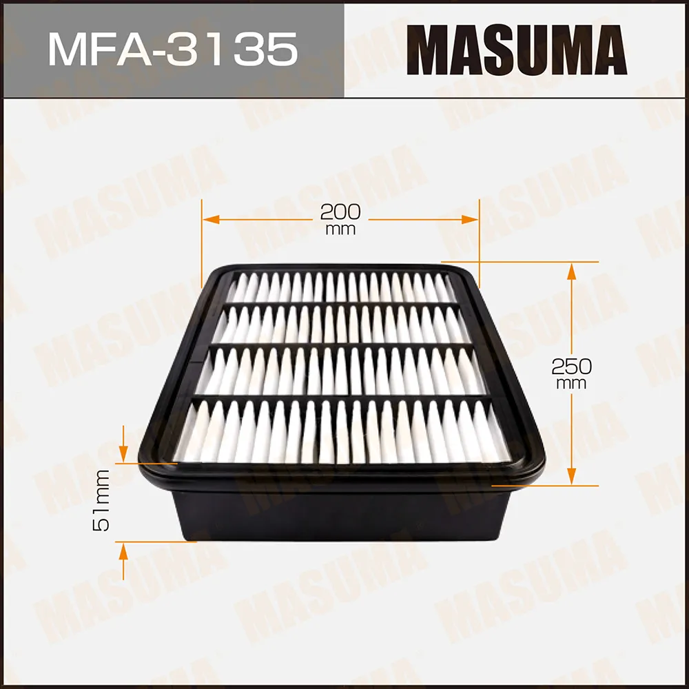 Воздушный фильтр MITSUBISHI Gal/Spa 2.0-2.5 (96->) MASUMA mfa3135