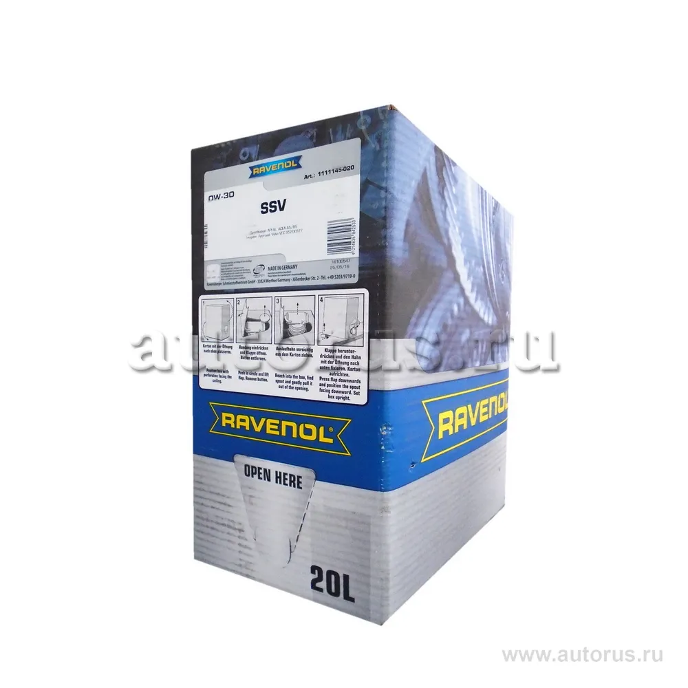 Масло моторное Ravenol 0W-30 20 л 1111145-B20