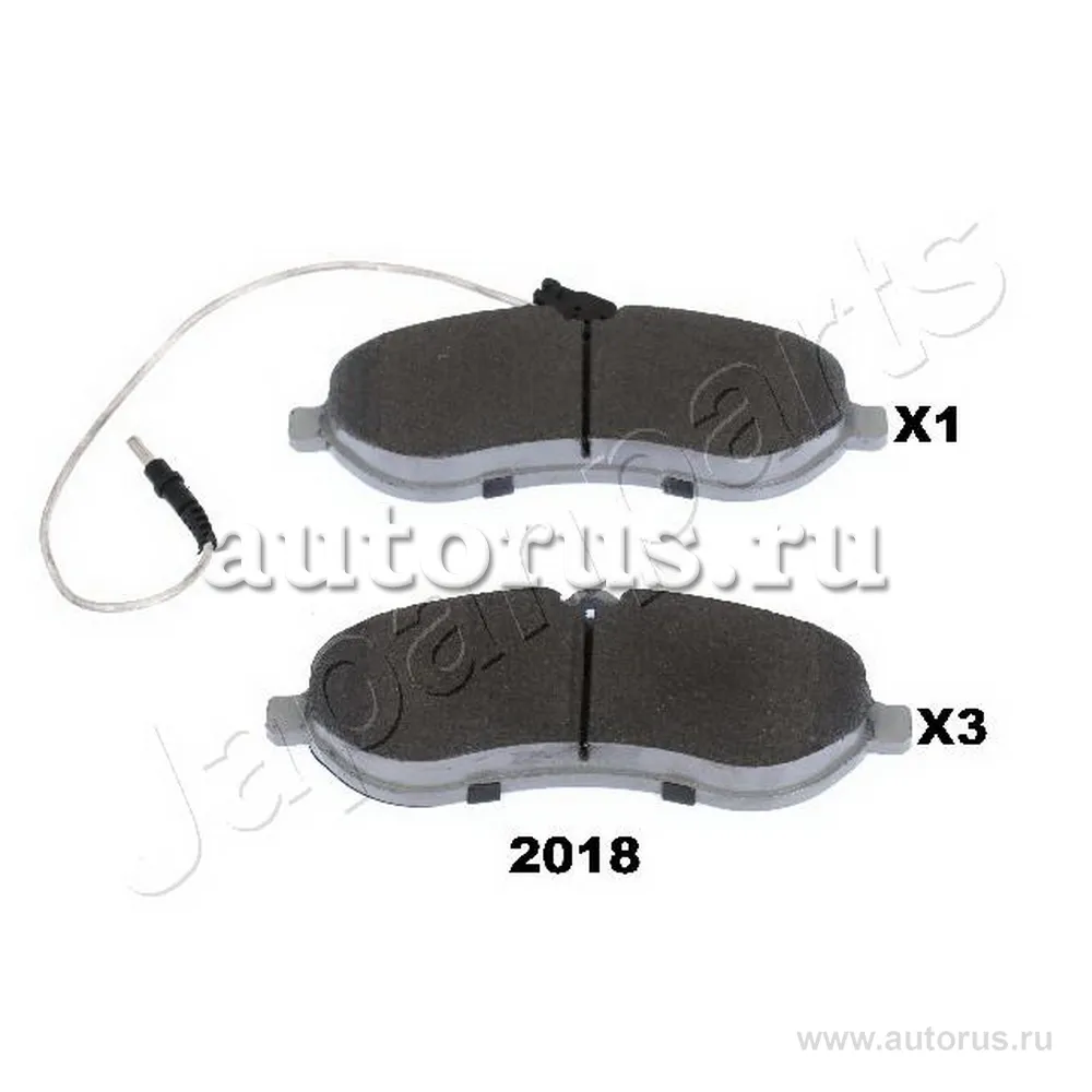 Колодки тормозные CITROEN JUMPY/FIAT SCUDO/PEUGEOT EXPERT 07- передние JAPANPARTS PA-2018AF