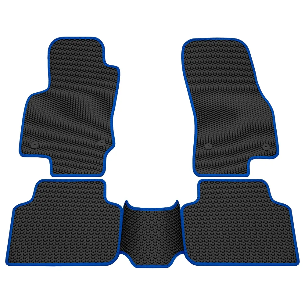 Коврики в салон EVA VW Tiguan (17-Н.В) Синий кант Rezkon 9035025203
