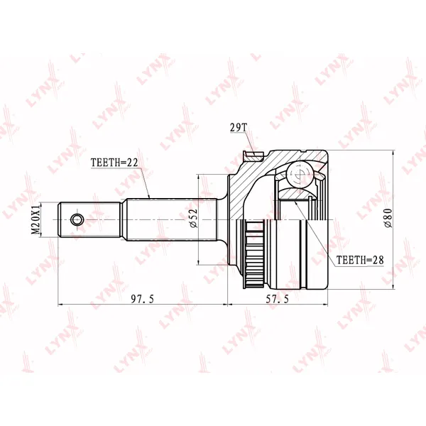 ШРУС LYNXauto CO5918