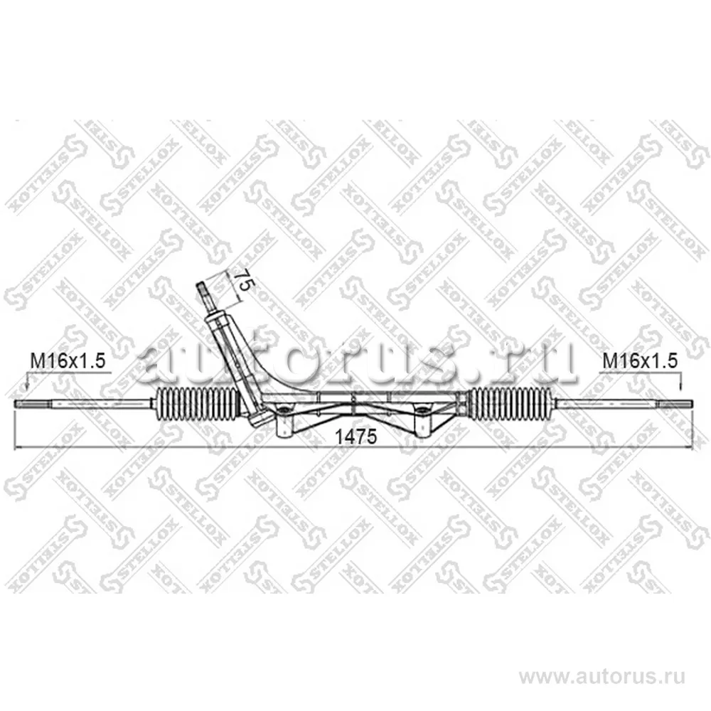 Рейка рулевая мех-ская 51862 Ford STELLOX 0035014_SX