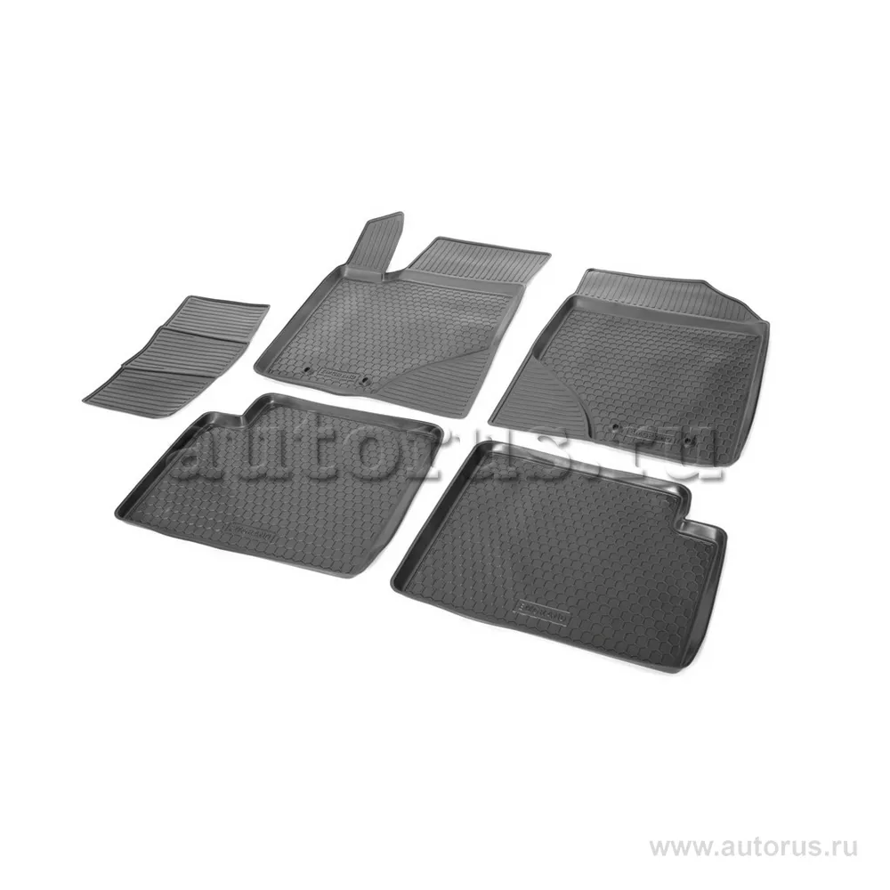 Коврики салона полиуретан черный Geely Emgrand EC7 седан, хэтчбек 2011- с крепежом COMFORT 75.03.505.PL