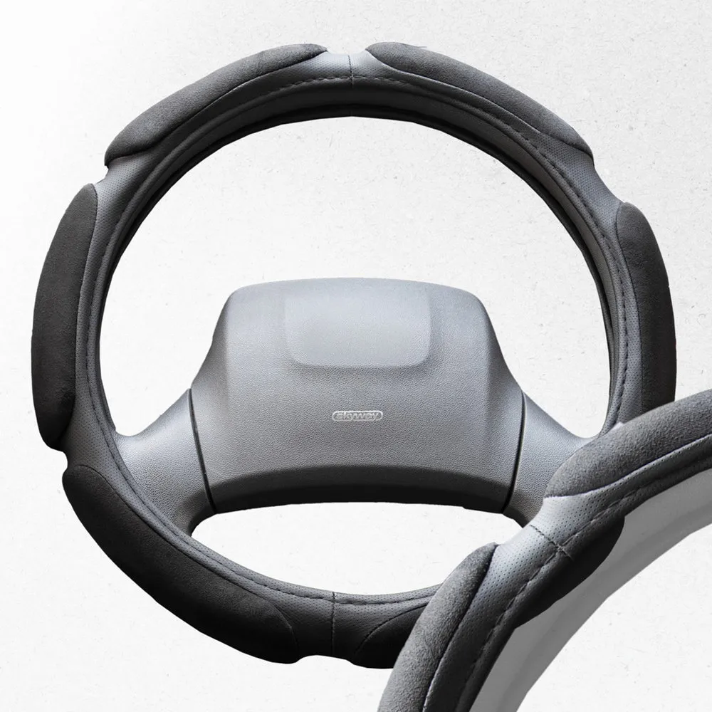 Оплетка SKYWAY Sponge classic 6 подушечек L Черная замша SKYWAY S01101013