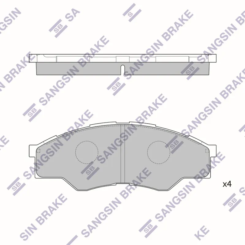 Колодки тормозные TOYOTA HILUX 06- передние HI-Q SP1276